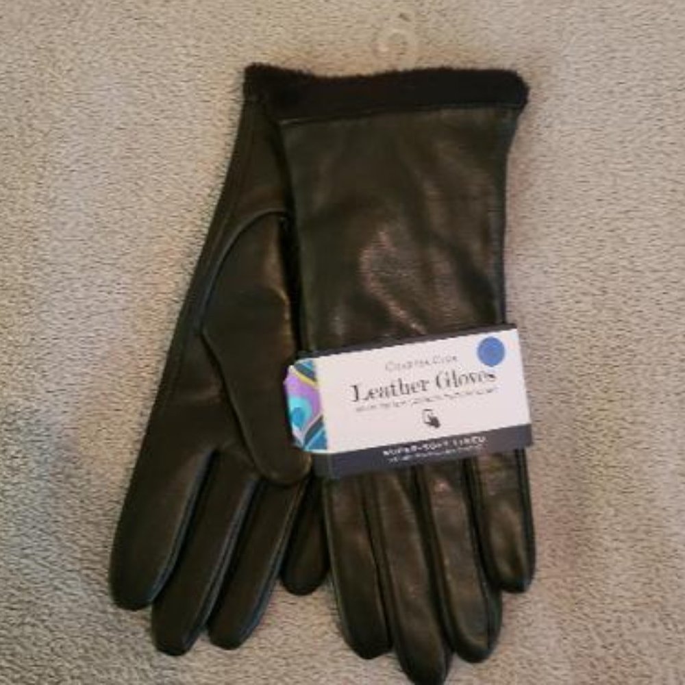 NWT-Leather gloves